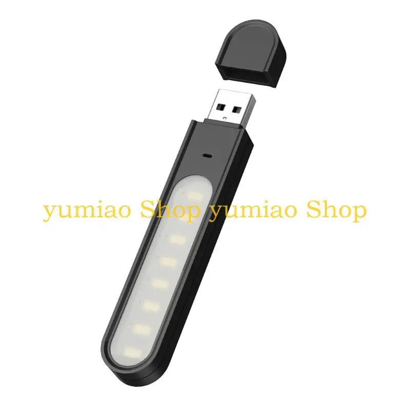 587B Multi Purpose USB LED Desk Lamp 8 Bright Lights Type C USB LED Lamp Light Portable Night Light For Study Camping