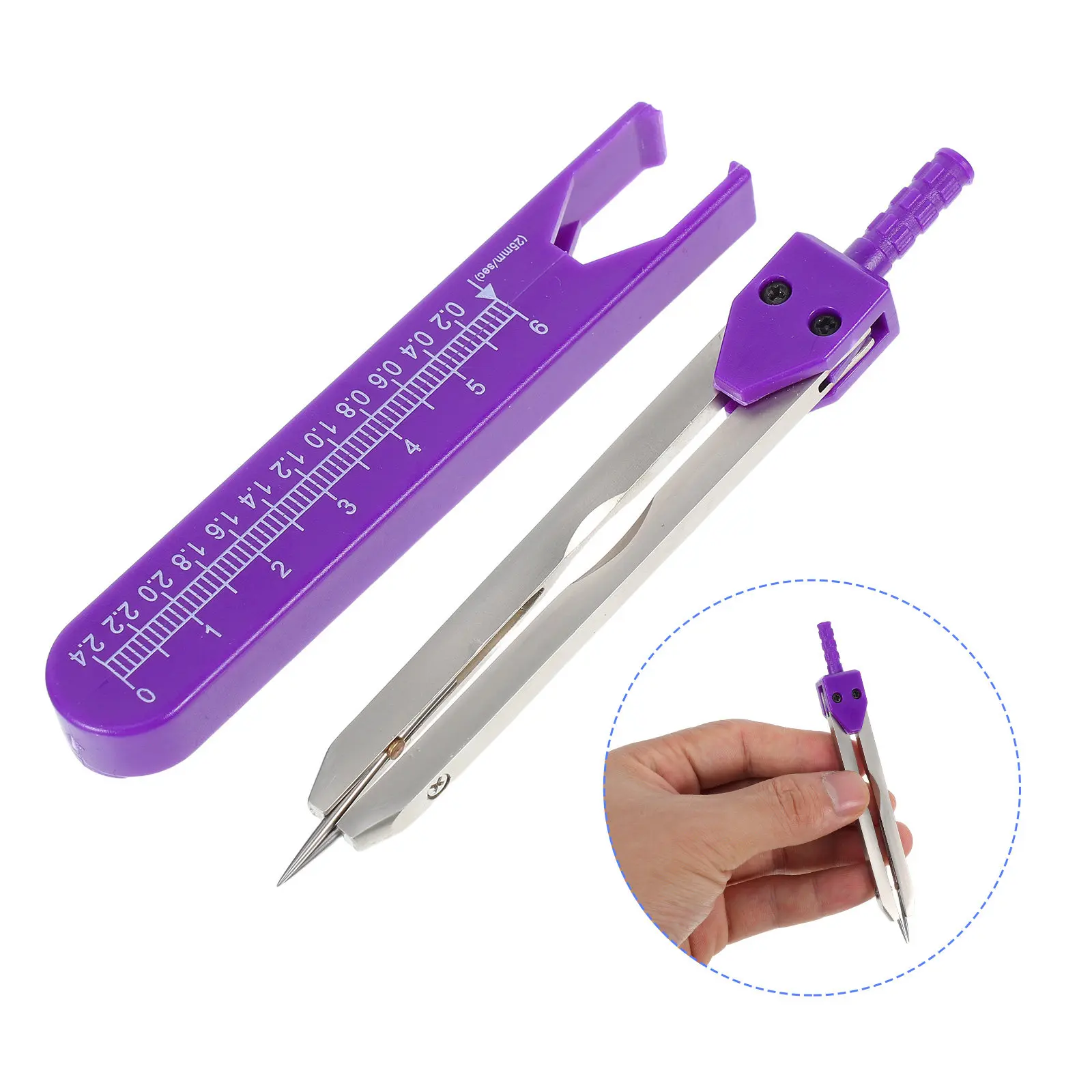 

Cardiac Calipers Ekg Measuring Tool for Doctors Nurses Students Iron Plastic Construction Electrocardiogram Divider