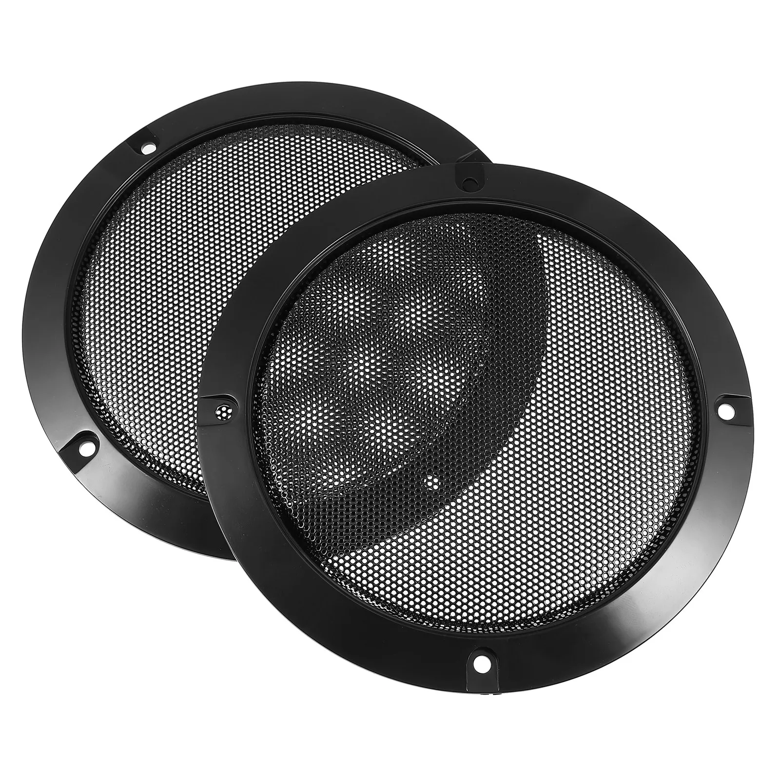 2Pcs 5 Inch Loudspeaker Protective Net Resistant Fade Proof Iron Grille for Speaker Car Audio Subwoofer Refitting