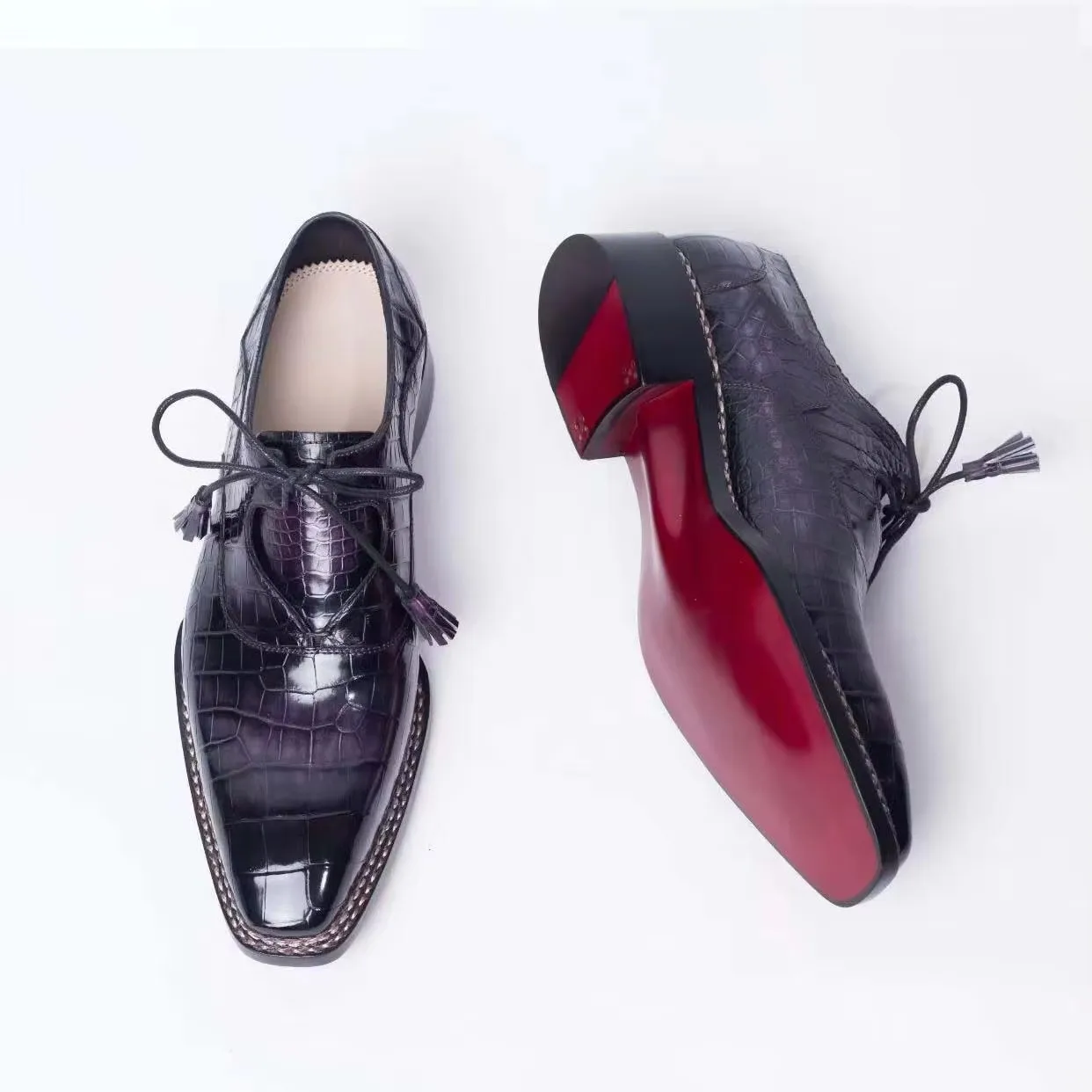 sanyeshechiping new men dress shoes male crocodile shoes wedding man shoes business office banquet date meetting