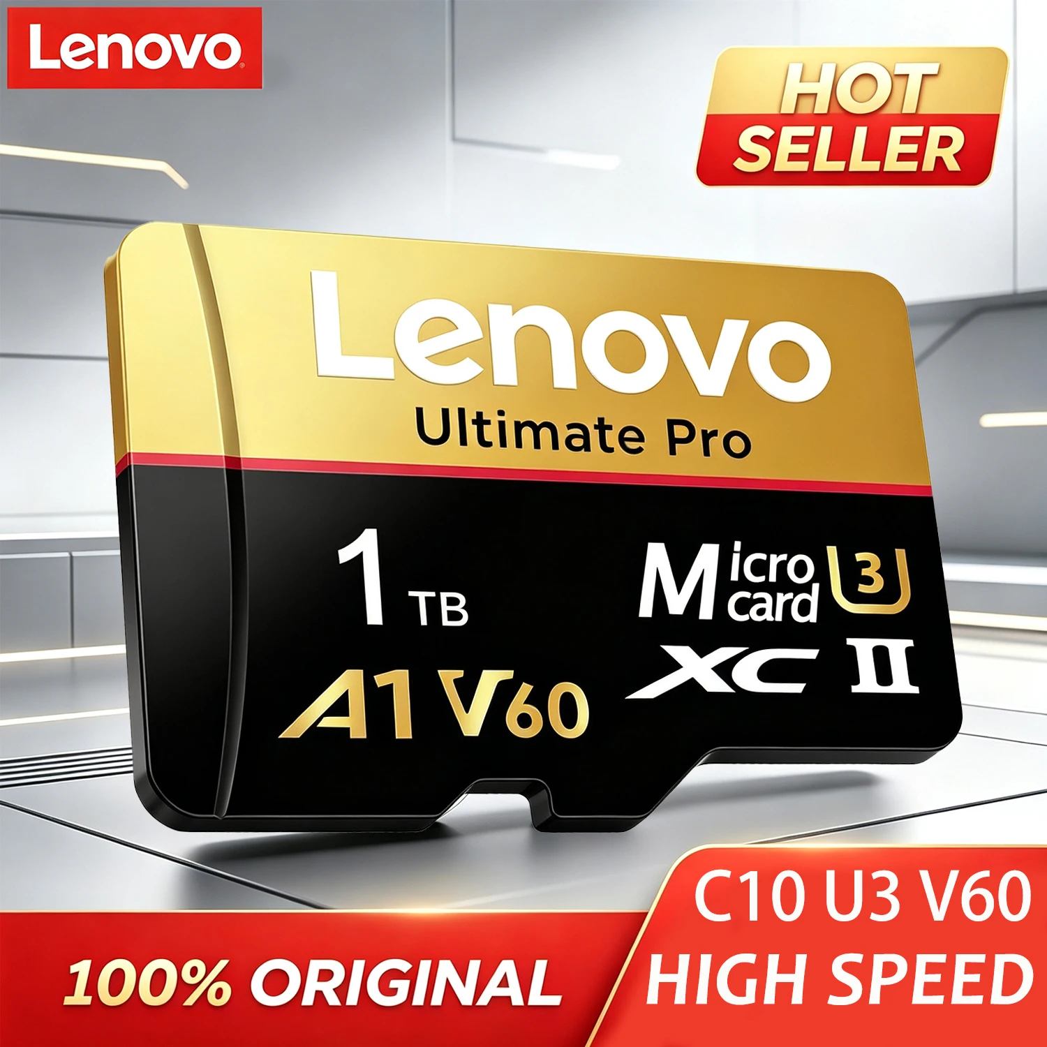 Carte mémoire Micro SD originale Lenovo UHS-I I A1 V60 pour Nintendo Switch, cartes mémoire Flash 128 go pour Insta360 DJI Drone