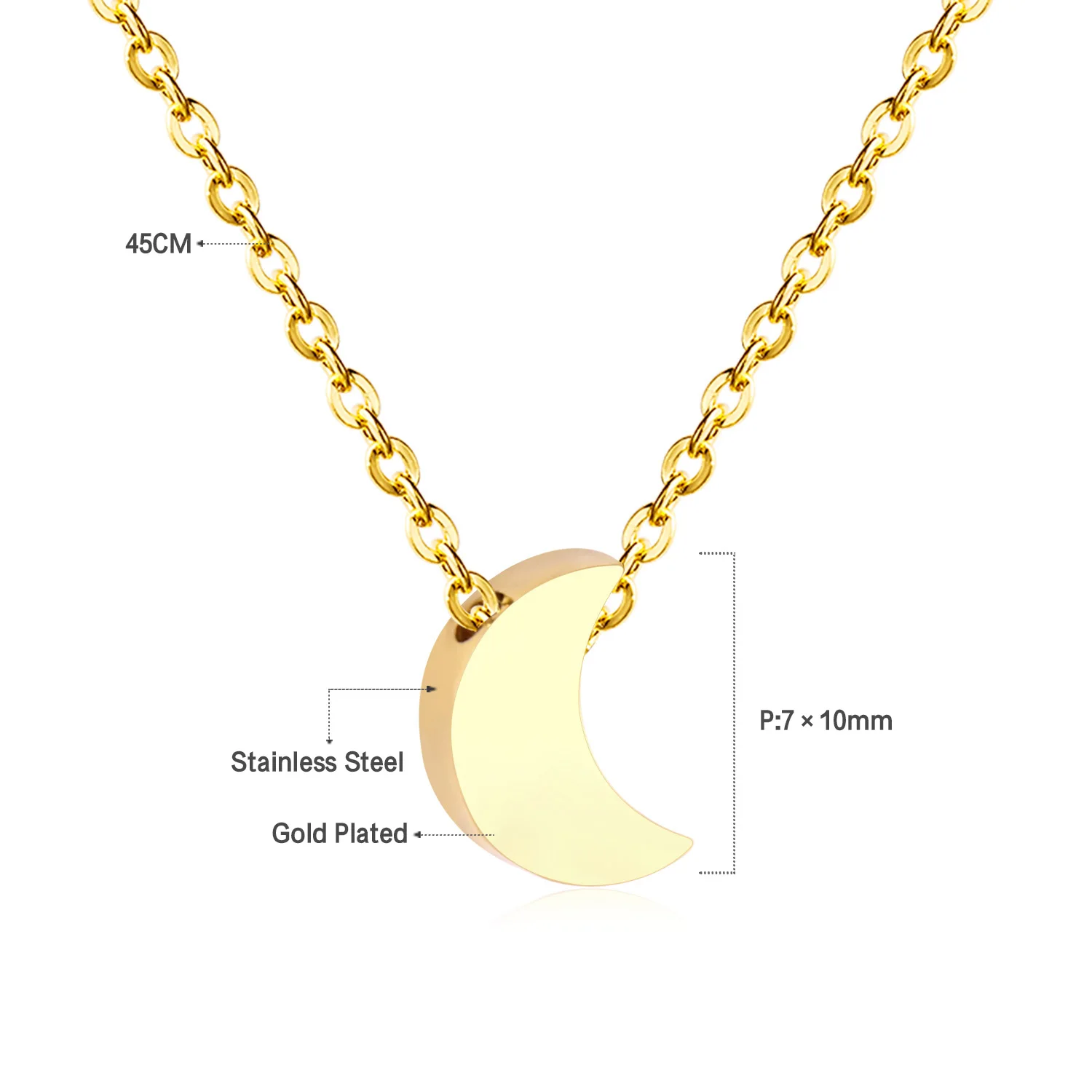 LUXUSTEEL Vintage Mini Runde Münze Charme Halsband Halskette Für Frauen Mädchen Vergoldet Silber Farbe Edelstahl Böhmen Schmuck