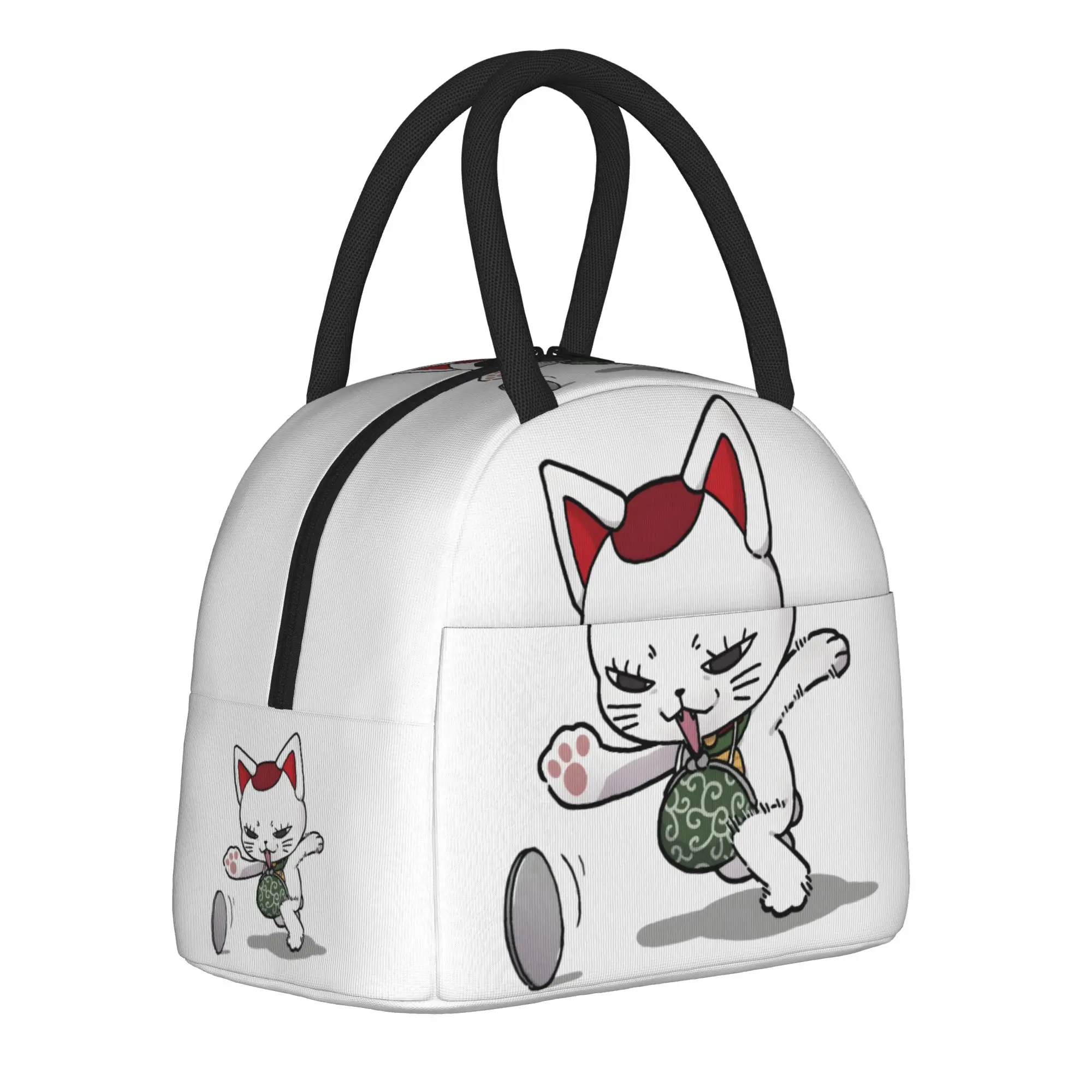 Anime Dandadan Turbo Granny Cat  Insulated Lunch Bag Thermal Bag Reusable  Portable Tote Lunch Box Girl Boy College  Travel