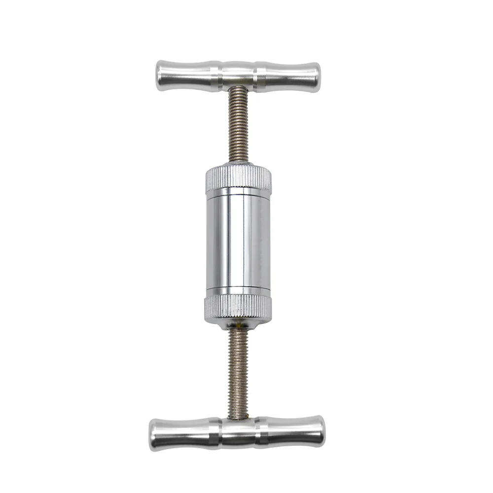 Presse à tabac portable à double tête en argent, compresseur en alliage d\'aluminium, broyeur pour pipe à fumer, accessoires pour magasin de tabac,