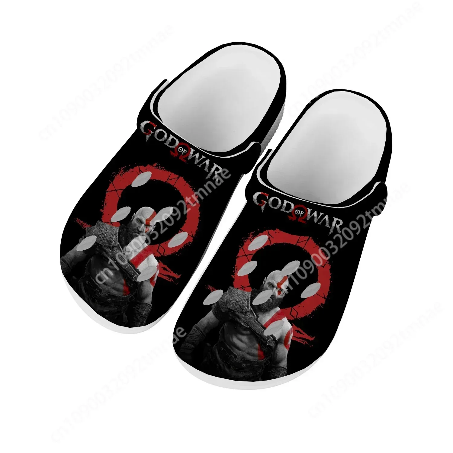 God of War Home Clogs Hot Cartoon Game Mens Womens Teenager Fashion Custom Built Water Shoes Garden Beach Hole Slippers Sandals