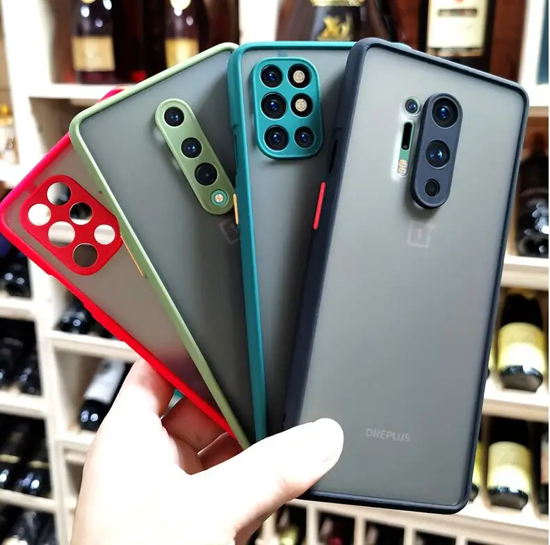 Lens Protector Frosted Translucent Case For Oneplus 9 Pro 9R 6t 7 7t 8 Pro 8T Nord N10 N100 Nord CE 5G Silicone Cover Case