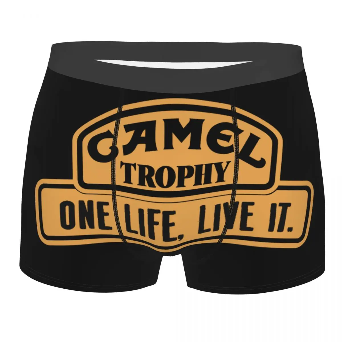 

Пользовательские крутые боксеры Camel Trophy One Life Live It, шорты, мужские трусы, дышащие трусы, нижнее белье