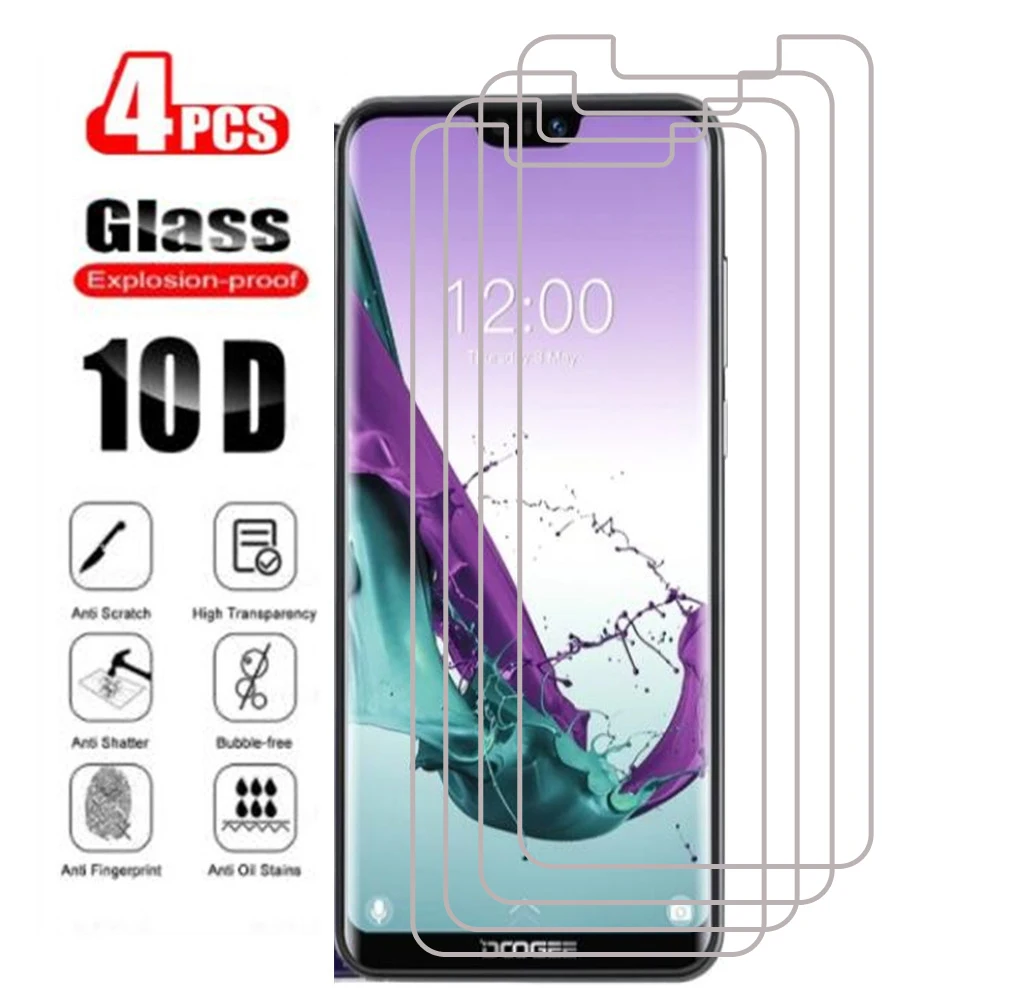 

4 шт. закаленное стекло Для DOOGEE S88 PRO Plus Y7 N10 N20 S90 S95 S96 X96 X95 S68 Pro X100 X90 Y8 Y8C стеклянная пленка для телефона