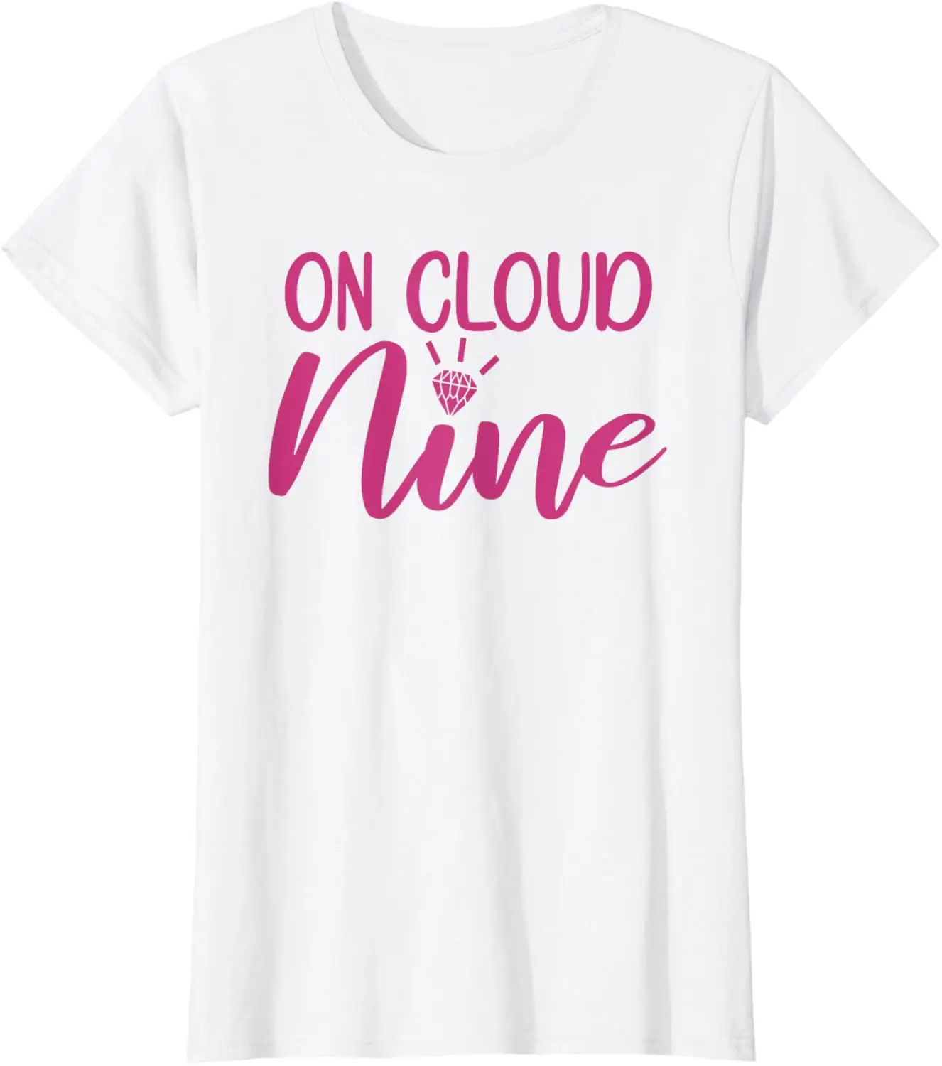 Womens On Cloud Nine Bachelorette Party Bridal Party Matching T-Shirt