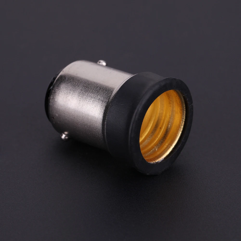 BA15D To E14 Adapter Screw-in Lamp Socket Copper Light Socket Converter Light Bulb Converter Bulb Base Adapter for Home Use
