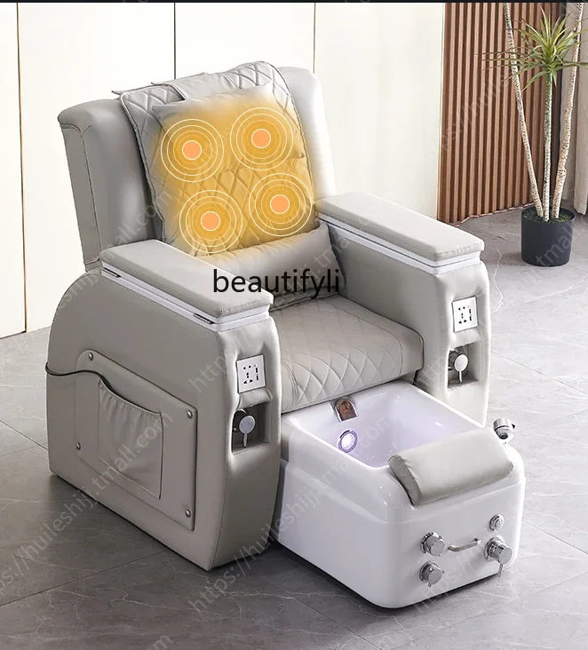 Manicure Foot Massage Sofa Eyebrow Tattoo Foot Beauty Integrated Recliner Foot Washing Massage Couch