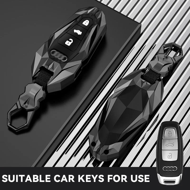 Fit for Audi key bag ring buckle cover cover case A3 A4 B9 A6 A7 4K A8 E-tron Q5 Q8 C8 D5 SQ8 A6L A8L 55 RSQ8  S6 RS6 S7 RS7 8Y