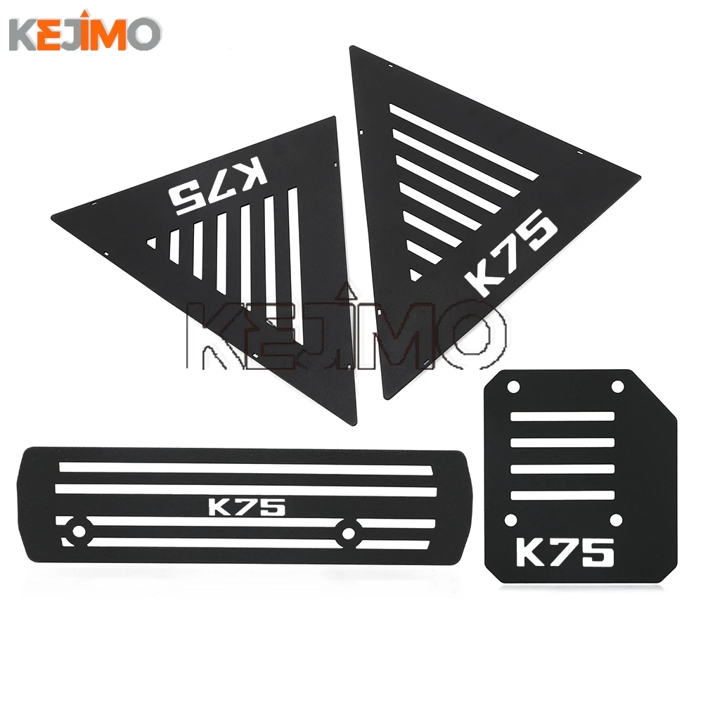 FOR BMW K75 K75C K75S K100 1982 - 1995 1994 1993 K1100 Motorcycle Engine Injector Guard Badge Cover Brushed Speedometer Bracket