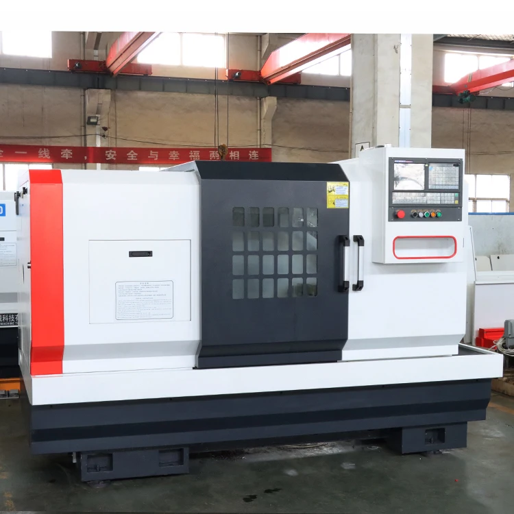 Pozioma tokarka CNC z płaskim łóżkiem metalowym Ck6160