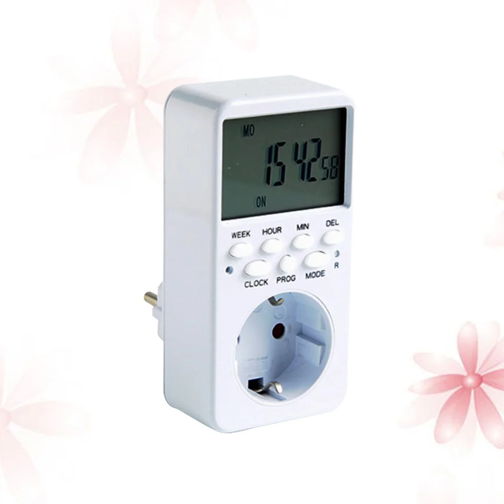

Digital Timer Socket 16A Programmable Electronic Time Relay Saving Eu Plug High Quality Display 7