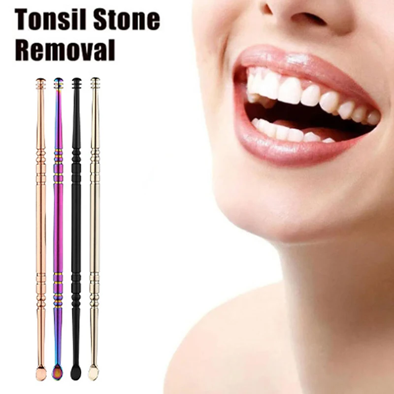 1Pcs Tonsil Stone Removal Ear Wax Remover Tool Stainless Steel Remover Mouth Cleaning Care Tool Tonsil Stone Remover Health Care