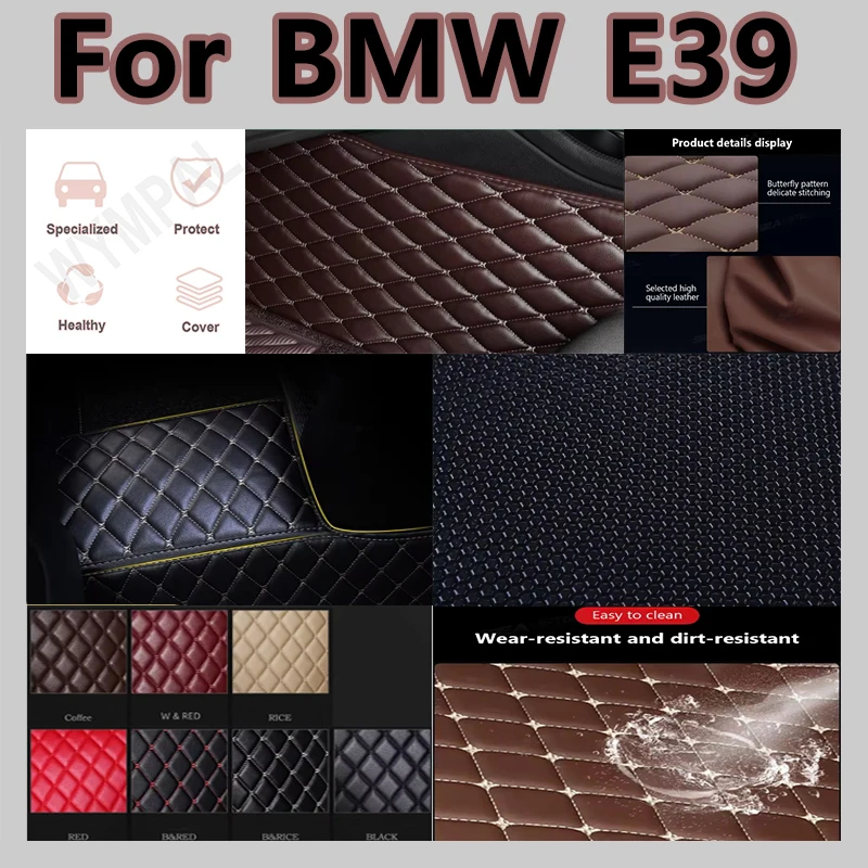 

Luxury Car Floor Mats For BMW E39 1995-2004 DropShipping Center Auto Interior Accessories 100% Fit Leather Carpets Rugs Foot Pad