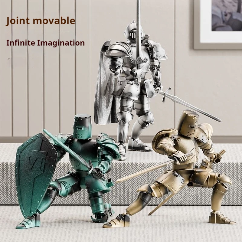 مجموعة نماذج الفارس المدرعة الثقيلة من العصور الوسطى - تتطلب التجميع، تأتي مع الدرع والإكسسوارات، ديكور مثالي لسطح المكتب #3