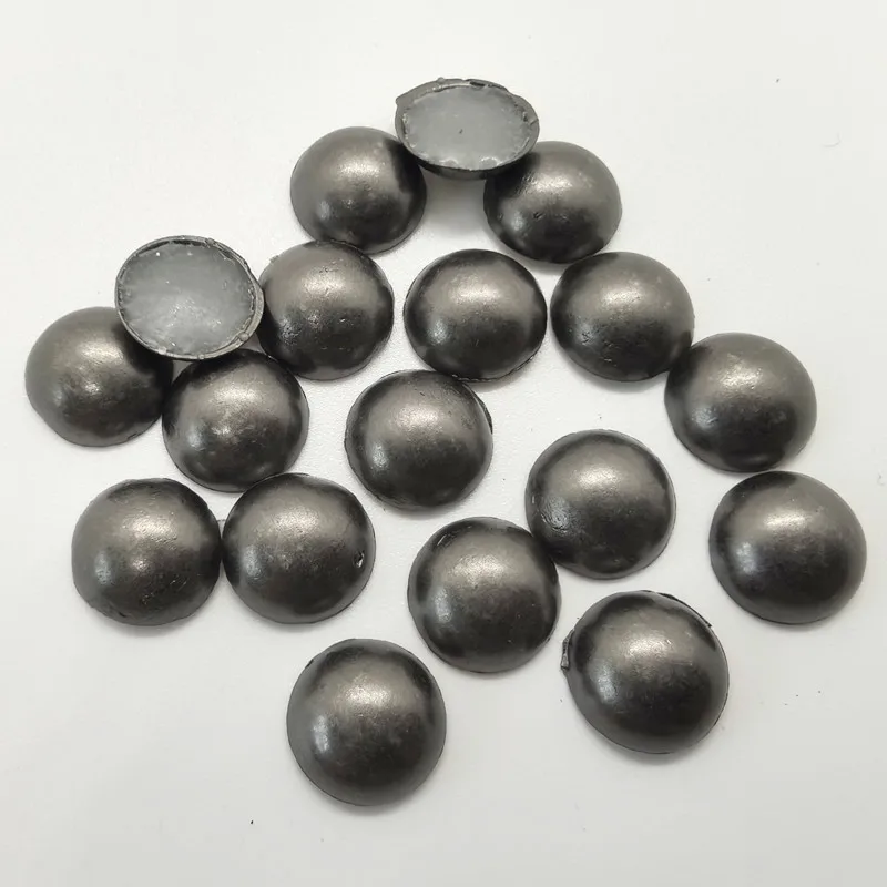 Hot-Fix Loose Rhinestones, Round Half Ball Clothing Accessories, Gold Garment Studs Craft, DIY Spikes