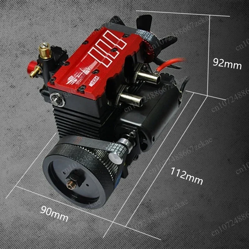 FS-L200AC 7cc SOHC Inline 2 Cylinder 4 Stroke Air Cooled Nitro Internal Combustion Engine Model Kit