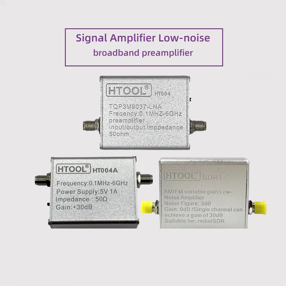 �y�Z�[�����zHT004/HT004A �M���A���v��m�C�Y 100k-6GHz �L�ш�v���A���v SDR1 FM ���W�I�A���e�i�M���A���v 65-162.5MHz