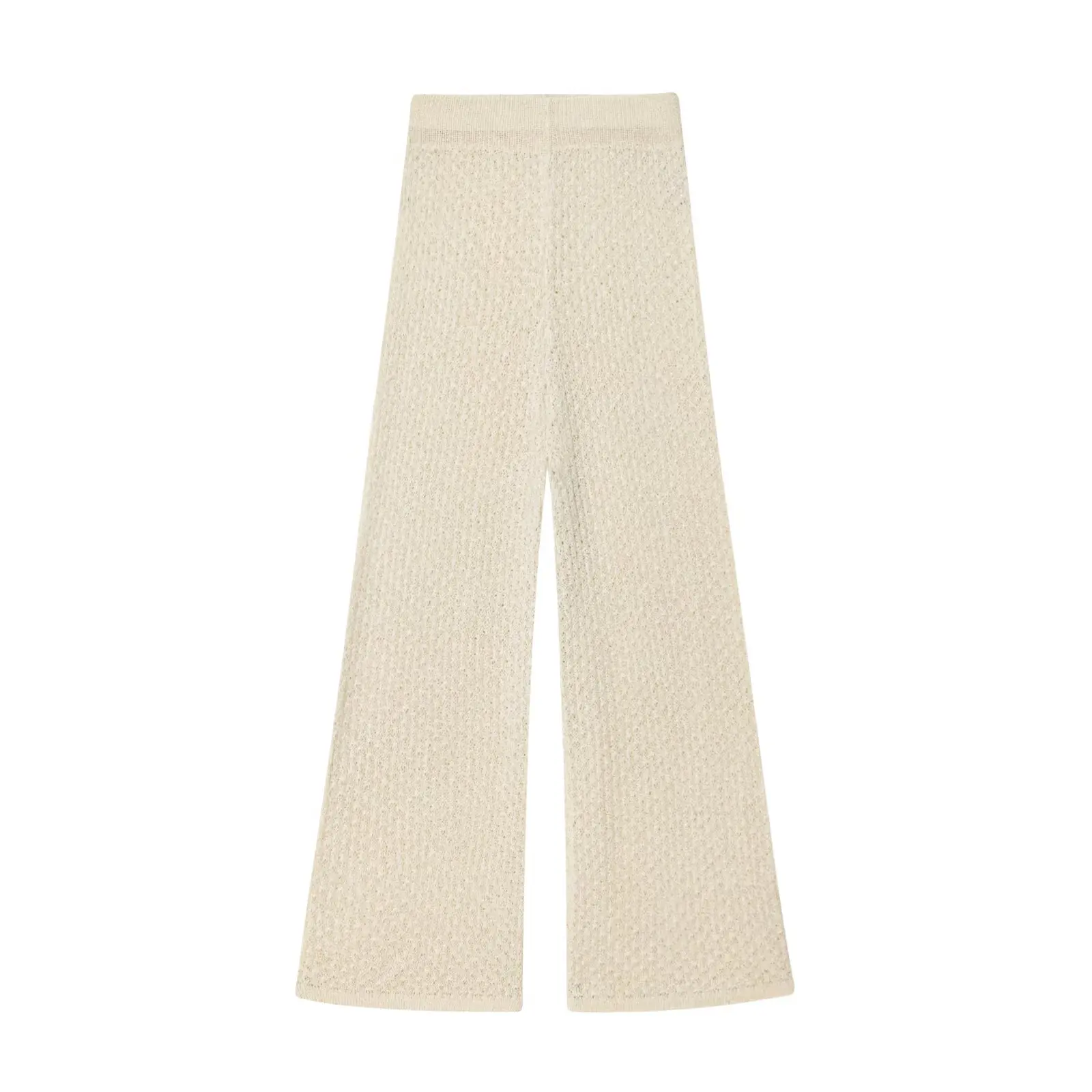 Conjunto de top e calças metálicas Tead com costura na cintura para mulheres outono novo Sle Faionable European Sle Long Sve Poliéster...