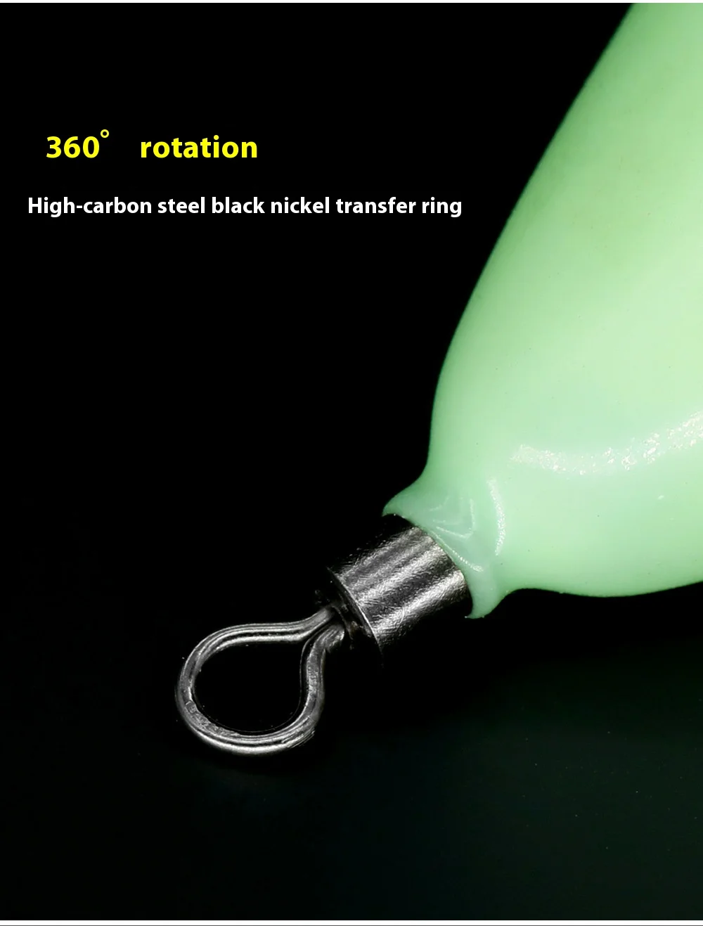 Leuchtende Angelgewichte, Platinen, 30 g-150 g, Wassertropfen, 360-Grad-Drehung, Angelplatine, Bass-Angelzubehör – Detail 6