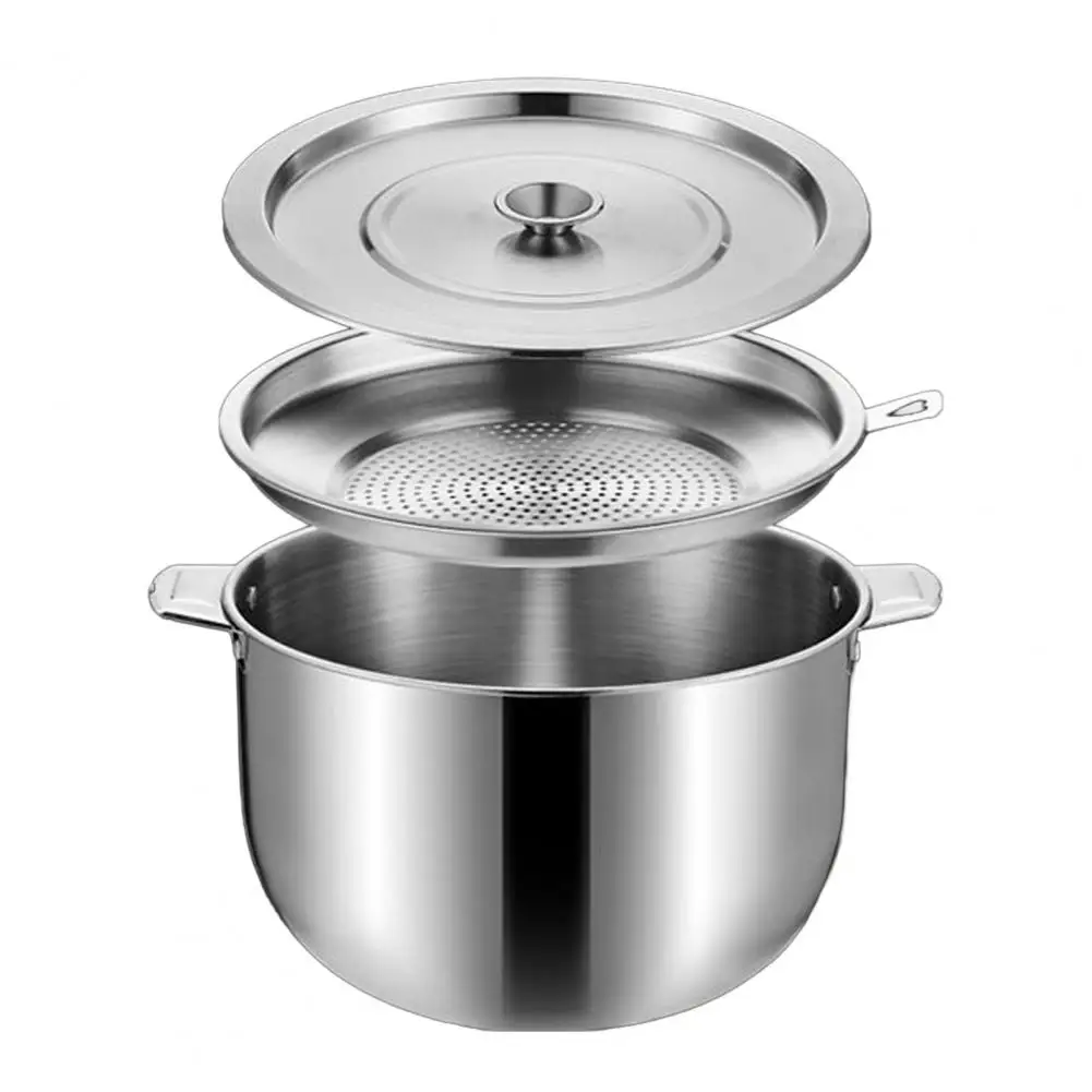 

Stainless Steel Oil Container with Lid & Strainer for Frying Grease Storage Filtering Dishwasher Safe Cooking Tool for Home