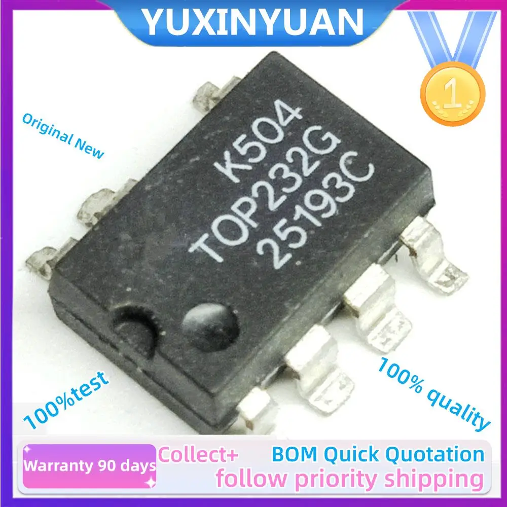 10PCS/LOT  TOP232 TOP232G TOP232GN SOP7 Family Design Flexible,EcoSmart,Integrated Off-line IC in Stock100%test