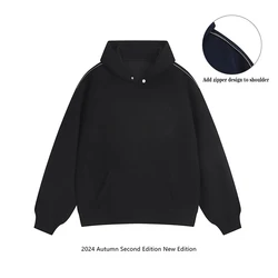 NXXTRESS 400gsm Heavy Hoodies Oversized Sweatshirts Men's and Women's Sport Casual Streetwear Fleece Zipper Process Clothing