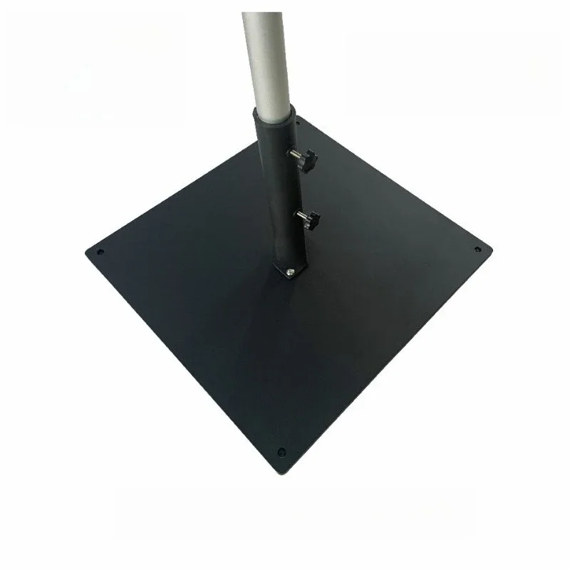 Sun umbrella base, outdoor parasol umbrella base A3 carbon steel plate wrought iron with pulley bracket