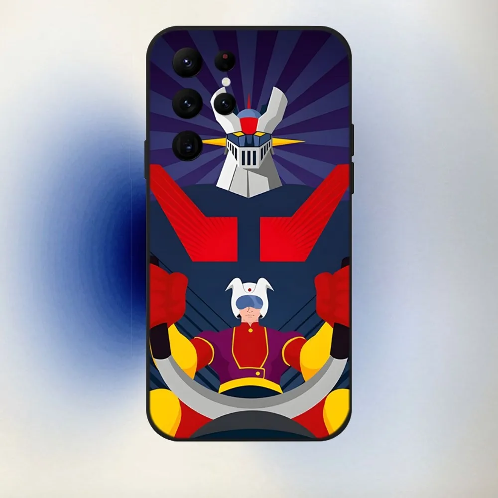 Mazinger Z Robot  Phone Case For Samsung S24,23,22,30,21,10,9,Ultra,Plus,Lite,FE,5G Black Soft Case