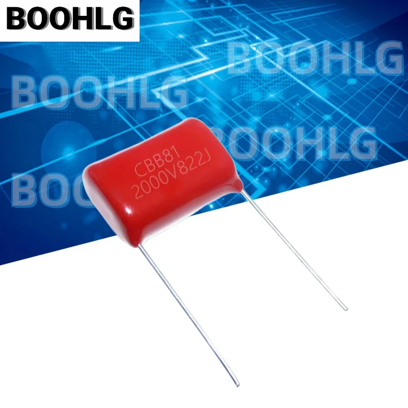 20pcs Metallized Polypropylene Film Capacitor  CBB81  2000V 332J/472J/562J/682J /822J 2KV 332 472  562 682 822 Pitch 15mm  20mm