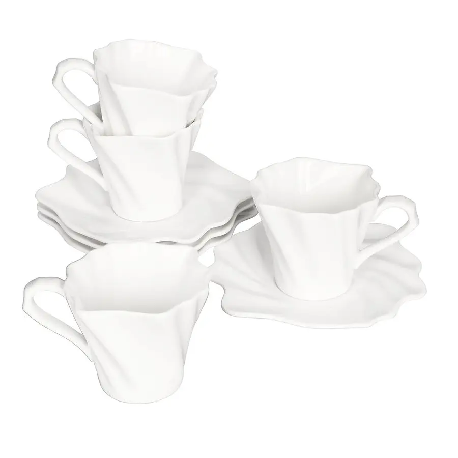 

Набор чашек для эспрессо унции из 4 чашек и блюдец для эспрессо в итальянском стиле. Набор фарфоровых чашек для эспрессо. Кружки для эспрессо. Чашки для эспрессо. Чашки для демитас. Espre.