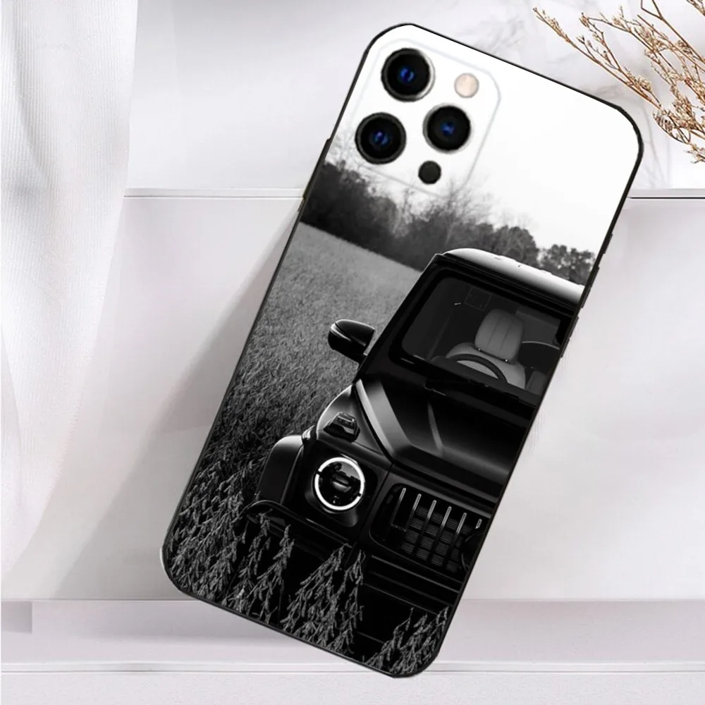 Cool Car M-Mercedes-s G Phone Case For iPhone 16,15,14,13,12,11 Plus,Pro Max,XS,X,XR,SE,Mini,8,7 Soft Silicone Black Cover