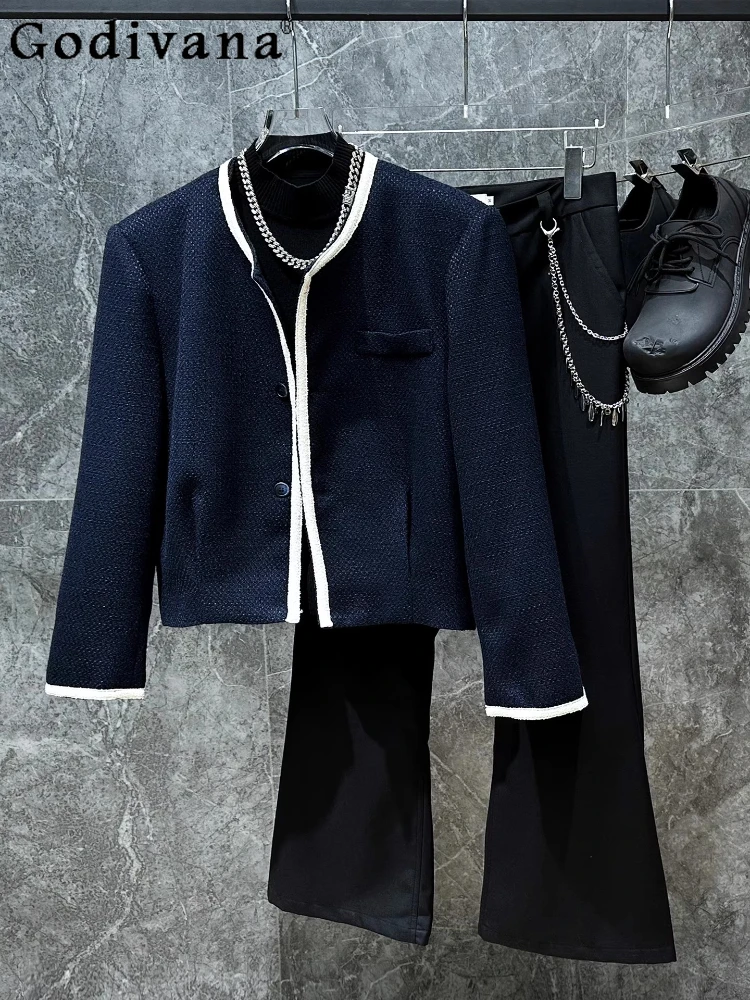 

Spring Autumn New Korean Loose Short Contrasting Color Versatile Jacket Chic Fashion Men Handsome Long-sleeved Leisure Jackets