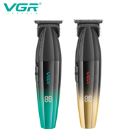 VGR Hair Clipper Professional Hair Trimmer Rechargeable Haircut Machine Cordless Hair Clipper LED Display Trimmer for Men V-906