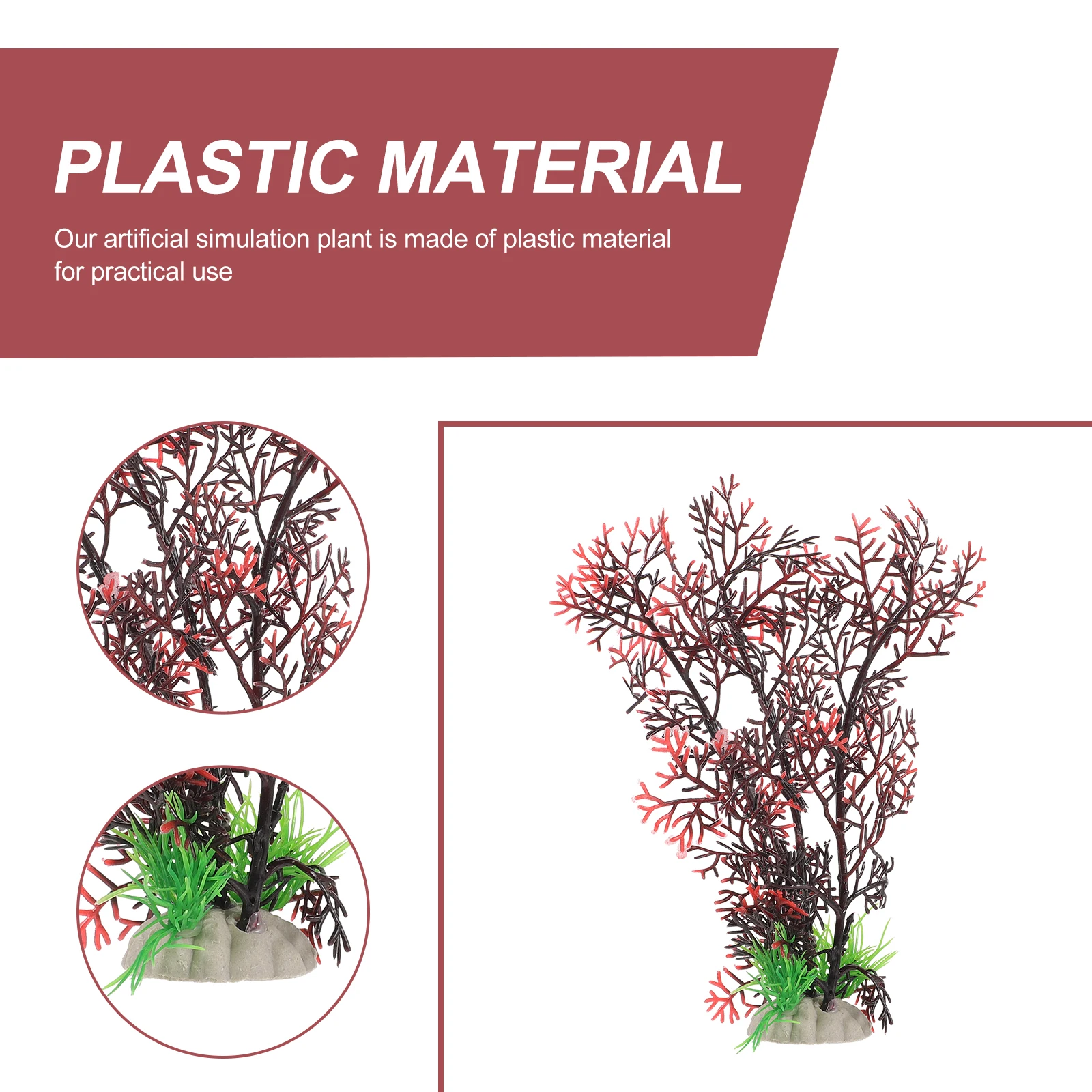 

5 Pcs Artificial Water Plants Plastic Aquarium Fish Tank Ornaments Decorations Diving Small Accessories