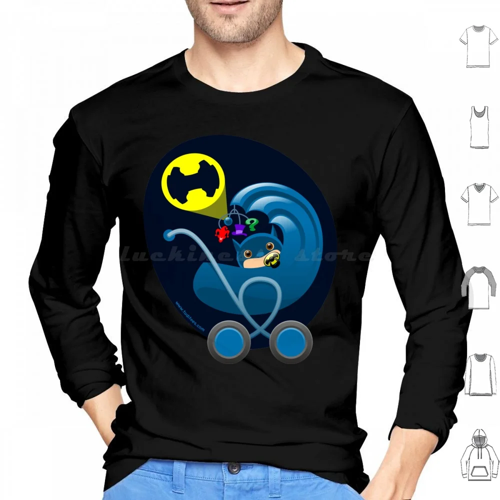 El Batstroller sudaderas con capucha de manga larga Baby Bat niño cómic lindo Humor niño cochecito