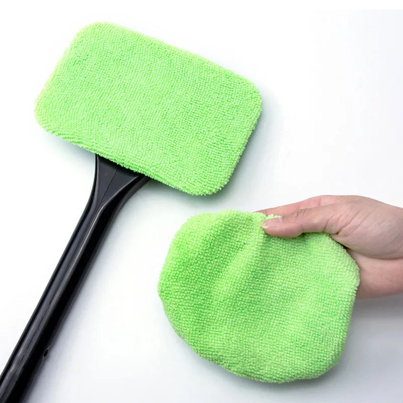 Car Window Cleaner Brush Windshield Cleaning Wash Tool Auto Glass Wiper Dust Removal Defogging With Long Handle Car Wash Tool