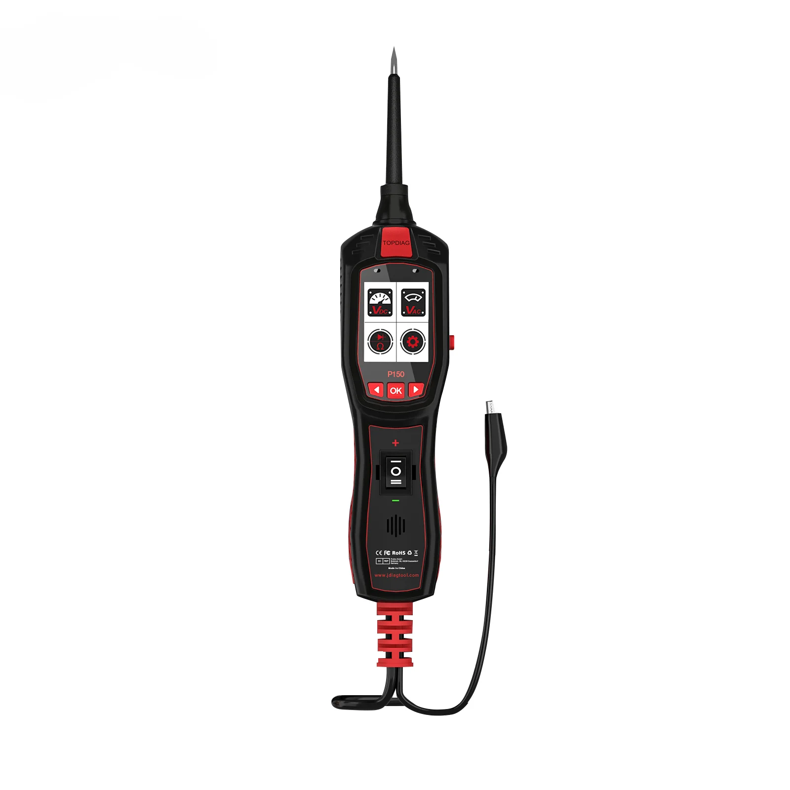 JDiag Wholesale Price  P150 6-30V DC Car Circuit Tester Power Probe Electric Circuit Tester Auto Diagnostic Scan Tools