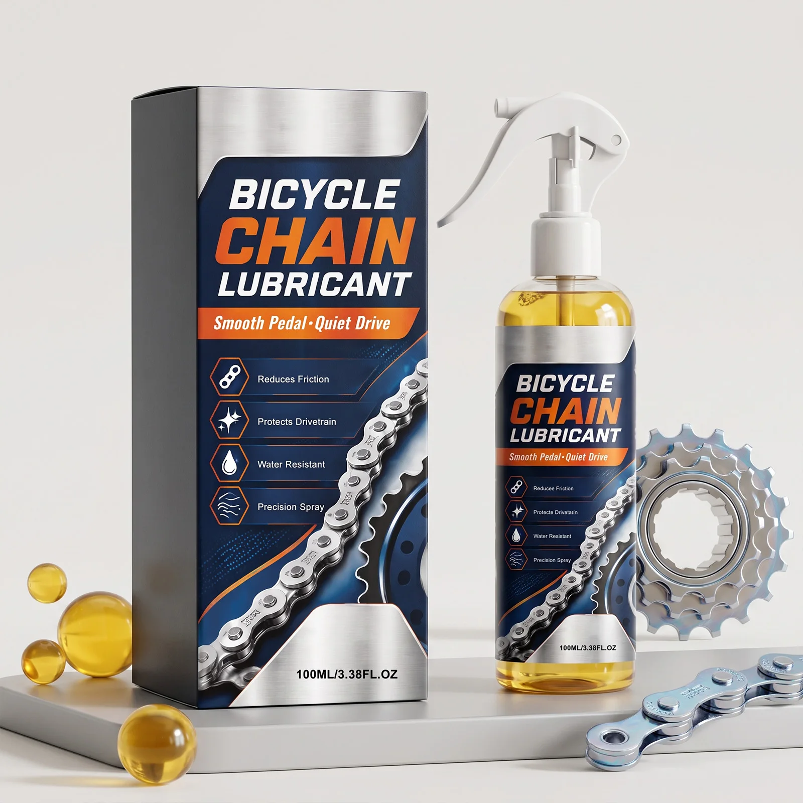 Bicycle Chain Lubricant Spray Reduces Friction Eliminates Abnormal Noise Prevents Rust Corrosion Brake Disc Cleansing Degreaser