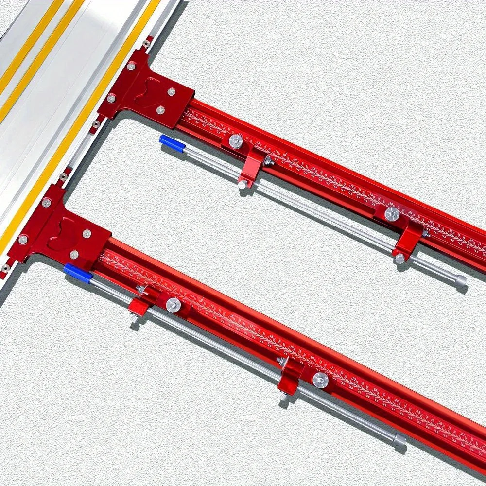 Repeat-Cutting Parallel Rail Guide System -Circular Saw Track Set Fixed Guide Rail Bracket -Aluminium Track Saw Rail Angle Clamp