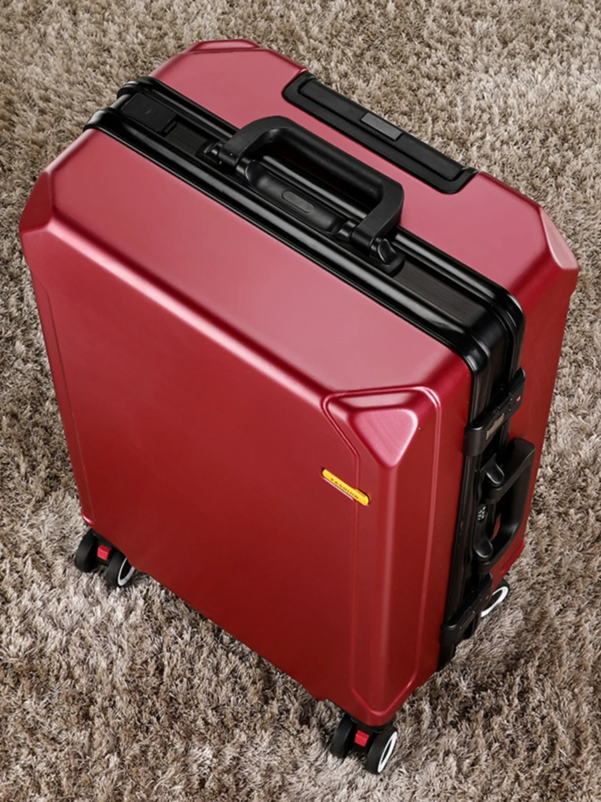 حقيبة سفر شعبية بإطار ألومنيوم مع قفل تشفير، حقيبة يد 20 بوصة للأعمال بطراز OL وبطانة من البوليستر