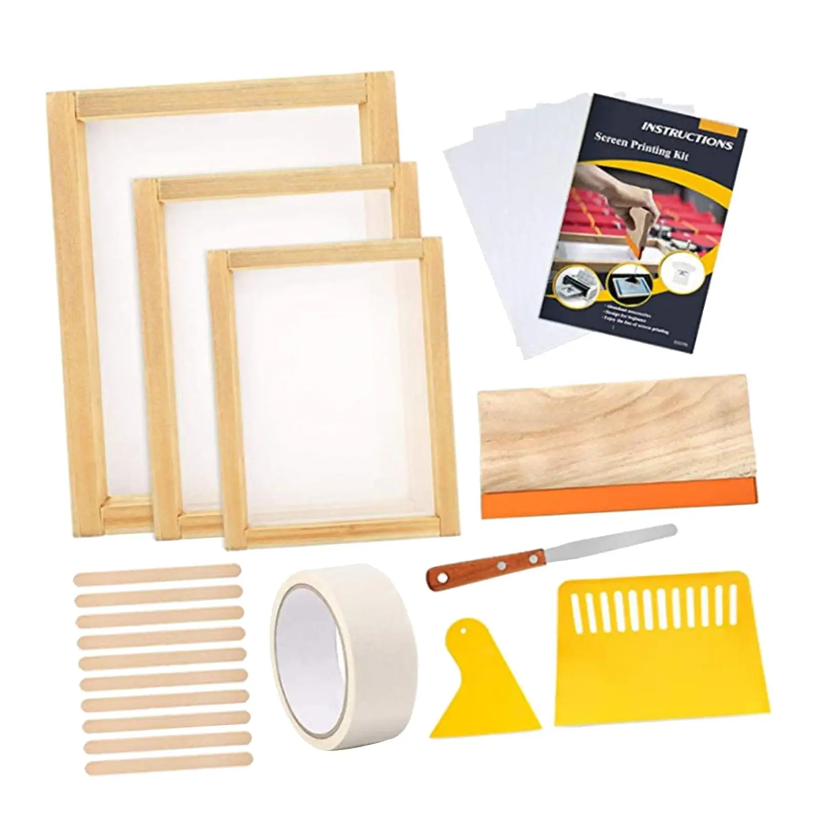 Kit per principianti per pressa per serigrafia, raschietto per raschietti
