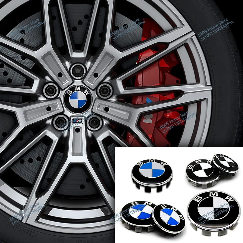 4Pcs/Set 56MM/68MM Car Styling Wheel Center Cap Hub Covers Badge Accessories For BMW E36 E39 E46 E60 E90 E90 F10 F30 G20 G21 F20