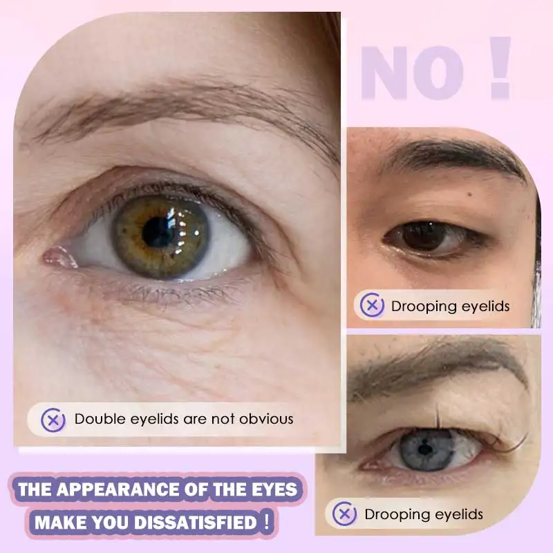 Invisible Double Fold Eyelid Tape Waterproof Lace Sticker Nature Clear Beige Stripe Self-Adhesive Natural Eye Makeup With Tools