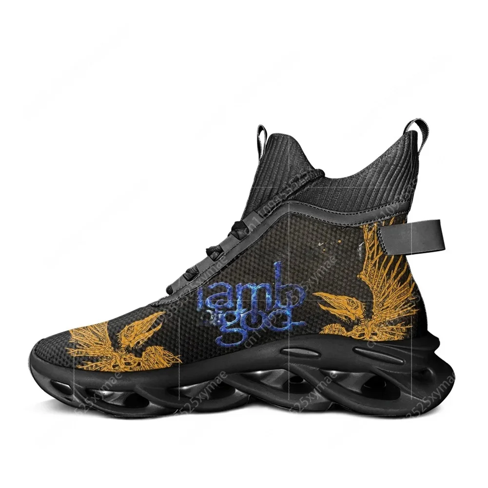 

Кроссовки Lamb of God Heavy Mental Band, высокие, без шнурков, для мужчин и женщин, для походов, путешествий, бега, повседневные, на заказ