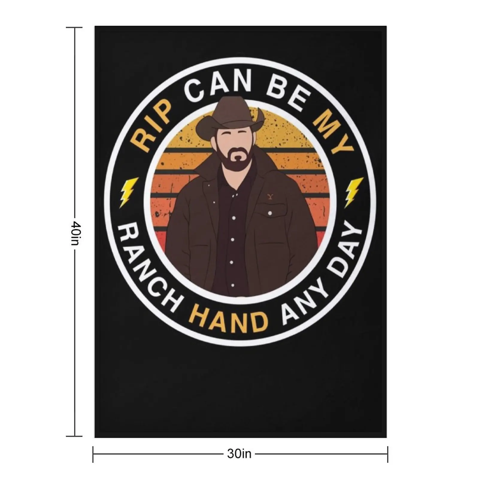 Rip can be my ranch hand any day. Rip Wheeler. Yellowstone. Essential Throw Blanket christmas gifts Camping Blankets