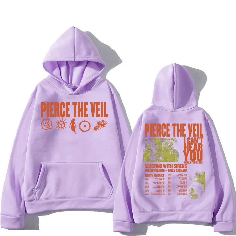 Pierce The Veil Hoodies I Can't Hear You World Tour 2025